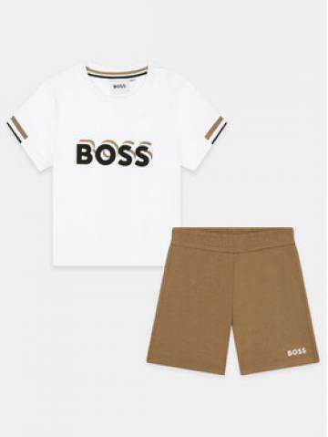Boss Набір футболка та шорти J50624 S Бежевий Regular Fit Boss Набір футболка та шорти J50624 S Бежевий Regular Fit