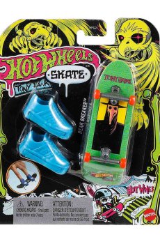 Игровой набор Hot Wheels Скейт и обувь для пальчиков, Beak Breaker, синий, от 5 лет (HGT46)
