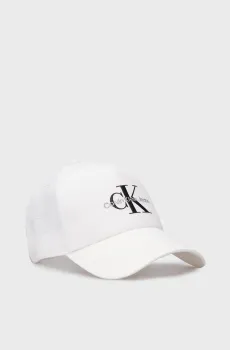 Мужская белая кепка MONOLOGO 5 Белый ONESIZE Calvin Klein LV04G5065G