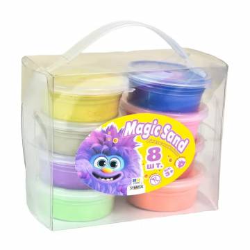 Набор кинетического песка Strateg Magic Sand, от 3 лет, 8 шт (39406) Набор кинетического песка Strateg Magic Sand, от 3 лет, 8 шт (39406)