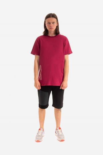 Хлопковая футболка Maharishi цвет фиолетовый с принтом 9752.PLUM-PLUM Хлопковая футболка Maharishi цвет фиолетовый с принтом 9752.PLUM-PLUM