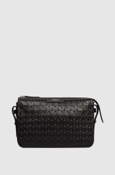 Черная кожаная сумка East West