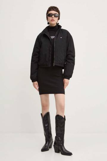 Платье Tommy Jeans цвет чёрный mini облегающее DW0DW19678 Платье Tommy Jeans цвет чёрный mini облегающее DW0DW19678