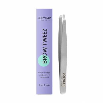 Пинцет для бровей Joly:Lab Brow & Lash профессиональный, скошенный Пинцет для бровей Joly:Lab Brow & Lash профессиональный, скошенный