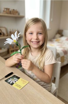 Металевий набір для складання моделі квітки лілії - різнобарвний