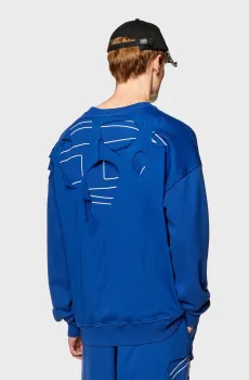 Мужской синий свитшот S-STRAPOVAL Синий XXL Diesel A09893 0CMAF