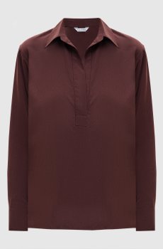 Бордовая блуза Mirko из шелка