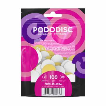 Сменные файлы для педикюрного диска на мягкой основе Staleks Pro Pododisc Pro L, белые, 100 грит, 50 шт Сменные файлы для педикюрного диска на мягкой основе Staleks Pro Pododisc Pro L, белые, 100 грит, 50 шт