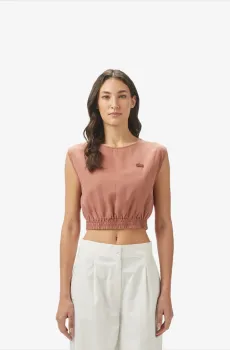 Женская коричневая футболка Коричневый 36 Lacoste QF0509I1K