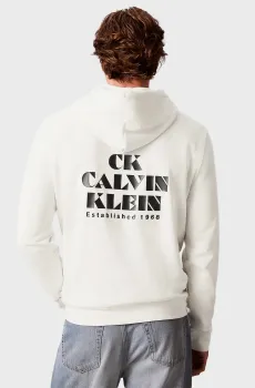 Мужское белое худи 350TERRY EU BOLD Белый XXL Calvin Klein Jeans LV04RG273G