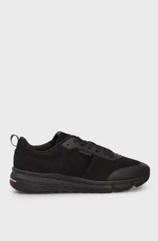 Мужские черные кроссовки KNIT RUNNER Черный 45 Tommy Hilfiger FM0FM05326