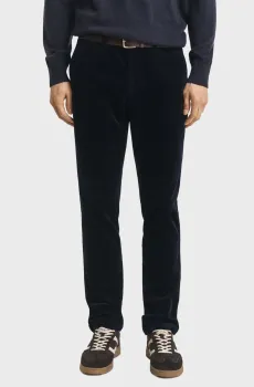 Мужские темно-синие вельветовые брюки SLIM Синий 34-32 Gant 1505319