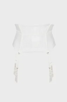 Женский белый пояс для чулок Белый M brabrabra SLZ23402206