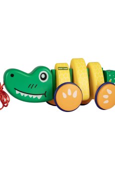 Игрушка-каталка Baby Team Крокодил, от 1 года, 35*16*12 см (8664)