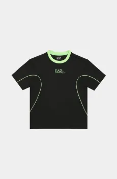 Детская черная футболка Черный 6Y EA7 6222