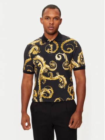 Versace Jeans Couture Поло 77GAG6S0 Чорний Regular Fit Versace Jeans Couture Поло 77GAG6S0 Чорний Regular Fit