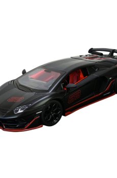 Автомодель Автопром Lamborghini Aventador SVJ, 1:24, в коробке, со светом и звуком, черная, 19*8*5 см, от 3 лет (68269A(MB))