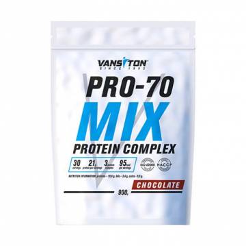 Протеин Vansiton Pro-70 Mix Protein Complex Шоколад, 900 г Протеин Vansiton Pro-70 Mix Protein Complex Шоколад, 900 г