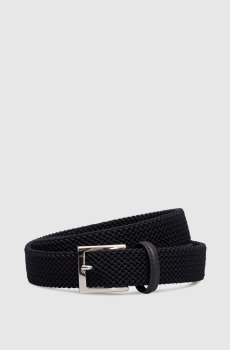 Синий ремень с плетением