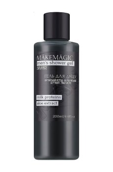 Мужской гель для душа MAKEMAGIC Mens Shower Gel с молочными протеинами и экстрактом алоэ, 200 мл