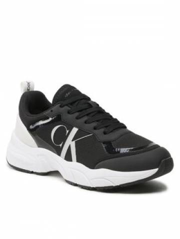 Calvin Klein Jeans Снікерcи Retro Tennis Over Mesh Wn YW0YW00946 Чорний Calvin Klein Jeans Снікерcи Retro Tennis Over Mesh Wn YW0YW00946 Чорний