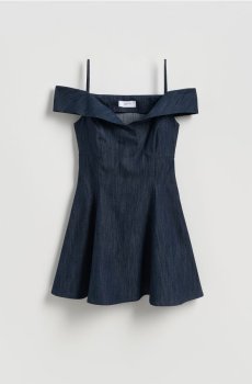 Reserved - Сукня з відкритими плечима - синій - 114DT-55J