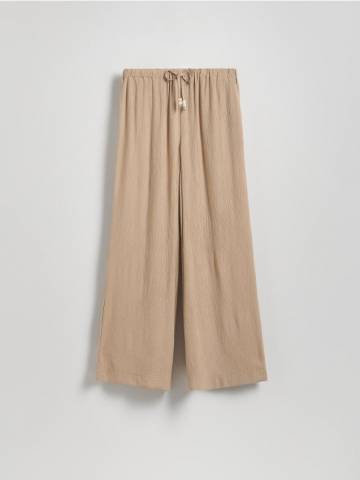 Reserved - LADIES` TROUSERS - бежевий - YH566-80X Reserved - LADIES` TROUSERS - бежевий - YH566-80X
