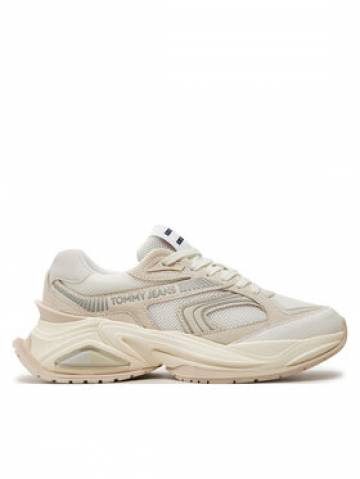 Tommy Jeans Снікерcи Tjw Trendy Retro Runner EN0EN02550 Écru Tommy Jeans Снікерcи Tjw Trendy Retro Runner EN0EN02550 Écru