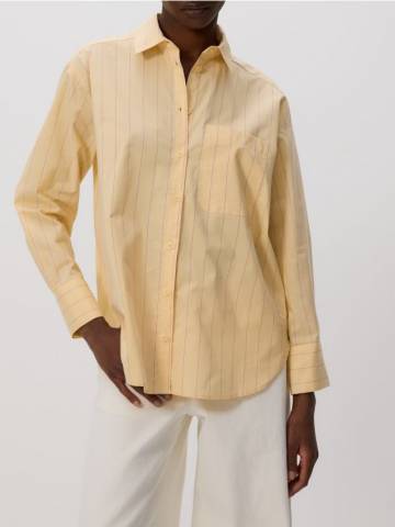 Reserved - Сорочка в смужку - світло-жовтий - 379FH-10X