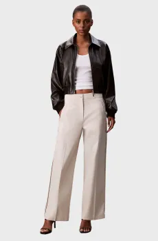 Женские белые брюки LOGO STRIPE Белый 10 Calvin Klein Jeans LV044D612G