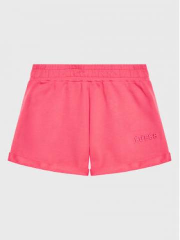 Guess Шорти з тканини J3GD02 KA6R3 Рожевий Regular Fit Guess Шорти з тканини J3GD02 KA6R3 Рожевий Regular Fit
