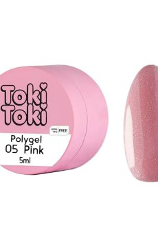 Полигель для моделирования ногтей Toki Toki Polygel 05 Pink, 5 мл