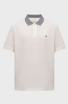 Мужское белое поло TIPPING DETAIL Белый 3XL Gant 2022152