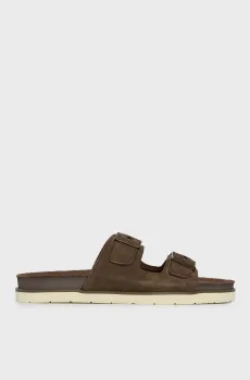 Мужские коричневые замшевые слайдеры Fairfo Коричневый 44 Gant 30631863