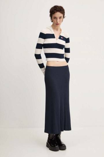 Свитер Tommy Jeans женский цвет бежевый DW0DW18679 Свитер Tommy Jeans женский цвет бежевый DW0DW18679