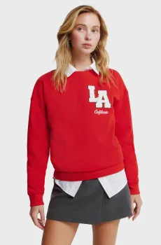 Женский красный свитшот LA Красный M SPRINGFIELD 1083688