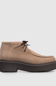 Коричневые замшевые дезерты