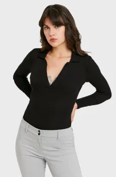 Женское черное боди Черный S Tally Weijl SBOCOPOLINA2
