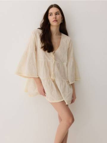 Reserved - LADIES` PONCHO - нюдовий - 111CP-02X Reserved - LADIES` PONCHO - нюдовий - 111CP-02X
