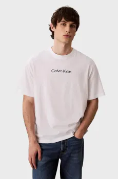 Мужская белая футболка 30S CREWNK Белый S Calvin Klein LV04LD230G