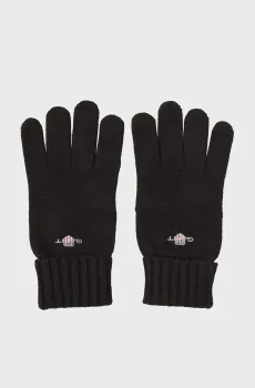 Мужские черные перчатки LOGO Черный ONESIZE Gant 9910047