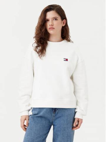 Tommy Jeans Світшот DW0DW19408 Écru Boxy Fit Tommy Jeans Світшот DW0DW19408 Écru Boxy Fit