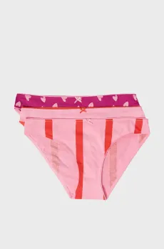 Женские трусики-слипы (3 шт) JACKIE Разноцветный XS Etam 6554217