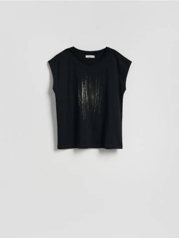 Reserved - Блузка з принтом - чорний - 576GA-99X