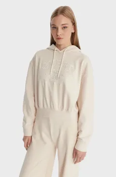 Женское белое худи Белый M Guess V6RQ03.KD761;G012