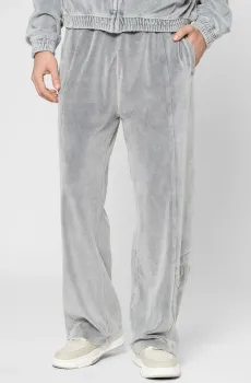 Мужские серые велюровые спортивные брюки Серый M HUGO 50546702;017