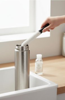 Щітка для чищення пляшок - білий