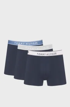 Мужские черные боксеры (3 шт) TRUNK WB Черный M Tommy Hilfiger UM0UM03881