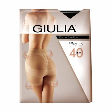 Классические колготки женские Giulia Effect Up с моделирующими шортиками, 40 DEN, Nero, размер 4 Классические колготки женские Giulia Effect Up с моделирующими шортиками, 40 DEN, Nero, размер 4