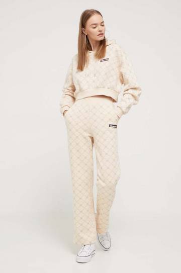 Кофта Ellesse женская цвет бежевый с капюшоном узор Кофта Ellesse женская цвет бежевый с капюшоном узор